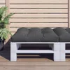 vidaXL Palettenkissen Schwarz 80x80x12 cm Stoff Produktbild-Vorschau 2