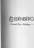 A close-up of a metallic surface with a brand logo and slogan. Produktbild-Vorschau