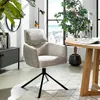 home24 Armlehnenstuhl - Drehbar - Chenille / Eisen Produktbild-Vorschau 2