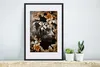 MuchoWow® MuchoWow® Gerahmtes Poster Tiger - Zebra - Produktbild-Vorschau 4