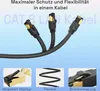 hb-digital 5m RJ45 Patchkabel CAT 8.1 S/FTP LSZH schwarz Produktbild-Vorschau 4