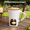Schokoladenfonduebecher, Fonduebecher mit Gabel, Produktbild-Vorschau 7