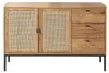 CALICOSY - Buffet 2 portes et 3 tiroirs en rotin L120 cm - Voir les images du produit 1