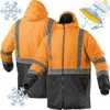 LEDA isolierte Winterarbeitsjacke wasserdicht orange XL Produktbild-Vorschau 1