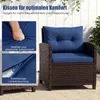 COSTWAY Gartenmöbel Set Polyrattan, 3-tlg. Balkonmöbel Set Produktbild-Vorschau 5