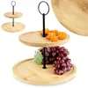 Etagere aus Bambus Kuchenplatte Kuchenständer Produktbild-Vorschau 1