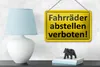 Blechschild Hinweis 18x12cm Fahrräder abstellen verboten Produktbild-Vorschau 4