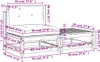 vidaXL Gartensofa ohne Armlehnen mit Kissen und Hocker Produktbild-Vorschau 8
