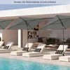 A poolside scene with lounge chairs and umbrellas. Podgląd zdjęcia produktu