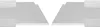 Two utility knife blades are shown facing each other, with their sharp edges angled inwards. Voir les images du produit