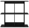 vidaXL Wandplank, wandmontage, zwart eikenhout, 80 x 20 x Productafbeelding-voorbeeld 4