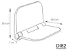 Aqualine DINO Duschklappsitz 37,x29,5cm, Weiß Produktbild-Vorschau 5