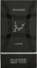 A black perfume box with silver text and decorative patterns. Náhled obrázku produktu