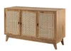 Calicosy - Buffet 3 ante con impagliatura in rattan Anteprima dell’immagine prodotto 5