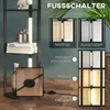 HOMCOM Stehlampe, LED Stehleuchte mit 4 Ablagen, E27 Produktbild-Vorschau 7