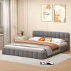 UnboxG Čalouněná postel 140 x 190 cm, postel pro mládež, Náhled obrázku produktu 6