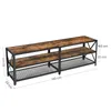 BEGRYF TV-Schrank 140x40x50 cm dunkelbraun Fernsehschrank Produktbild-Vorschau 3