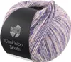 Lana Grossa - Cool Wool Spots 5006 creme grauviolett lila Produktbild-Vorschau 1