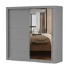 Armoire à portes coulissantes Armoire 203cm gris/gris avec Voir les images du produit 1