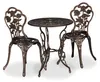 Set di mobili da giardino Relaxdays, 3 pezzi, tavolo e 2 Anteprima dell’immagine prodotto 10