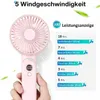Handventilator,Tragbarer USB Handyhalter Lüfter,Mini Hand Produktbild-Vorschau 2