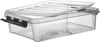 A clear, well-lit studio shot of a transparent storage box with a lid. Náhled obrázku produktu