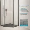 doporro Fünfeckdusche Duschkabine 100x100cm Duschabtrennung Produktbild-Vorschau 6