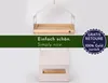 WONDERMAKE® Design Vogelhaus aus Metall und Holz wetterfest Produktbild-Vorschau 5