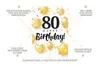 Friendly Fox Geburtstagskarte runder Geburtstag - 80. Produktbild-Vorschau 2