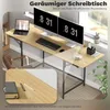Bureau pliant HOMCOM, bureau d'ordinateur, bureau de bureau Voir les images du produit 5