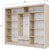 Krudox PRVTA Schwebetürenschrank Sonoma mit Spiegel 250 cm Produktbild-Vorschau 4