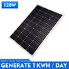 120W 12V solární panel solární modul PV solární článek mono Náhled obrázku produktu 2