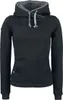 Black Premium by EMP Damen schwarzer Hoodie mit hohem Produktbild-Vorschau 1