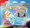 A retail package containing Pokemon trading cards and stickers. Produktbild-Vorschau