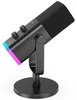 Microphone de table FIFINE AM8 Dynamic RGB XLR/USB - Noir Voir les images du produit 1