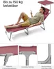 SONGMICS Gartenliege, klappbarer Liegestuhl, 193x53x29cm, Produktbild-Vorschau 6