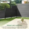 Woodstore24 - WPC Sichtschutzzaun - anthrazit – 2 x Zaun & Produktbild-Vorschau 2