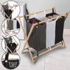Kosz na bieliznę z 3 przegrodami, 75 x 40 x 72 cm Podgląd zdjęcia produktu 2