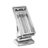 A silver halogen heater is shown against a white background. Náhled obrázku produktu