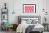 MuchoWow® MuchoWow® Gerahmtes Poster Banane - Muster - Rosa Produktbild-Vorschau 7