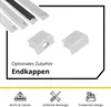 A15 LED Profil Weiss 2m Abdeckung milky Produktbild-Vorschau 5