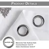 2er Set Vorhänge Transparent Voile Blattmuster Gardinen mit Produktbild-Vorschau 4