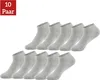 A stack of gray socks, with a red overlay in the top left corner. Produktbild-Vorschau