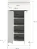Shoelove Schuhschrank 2 Türen, 1 Schublade 60x109cm Produktbild-Vorschau 4