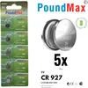 5 x CR927 PoundMax Knopfbatterie CR 927 Lithium 3 Volt Produktbild-Vorschau 1