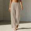 ASKSA Damen Sommer Hose Casual Strandhose Weite Bein Produktbild-Vorschau 3