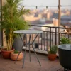 Table de bistrot ronde 70x60cm table de jardin terrasse Voir les images du produit 4