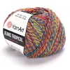 A ball of multi-colored yarn on a white background. Podgląd zdjęcia produktu