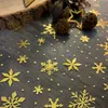 Oblique Unique Tischläufer Schneekristalle Tischband gold Produktbild-Vorschau 4