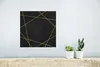 MuchoWow® Poster Geometrisches Muster aus goldenen Linien Produktbild-Vorschau 5